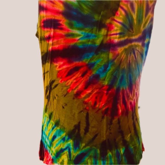 TIE DYE Rayon Stretch Drape Neck Top OS New *4 Colors Avail. ** - Picture 5 of 5